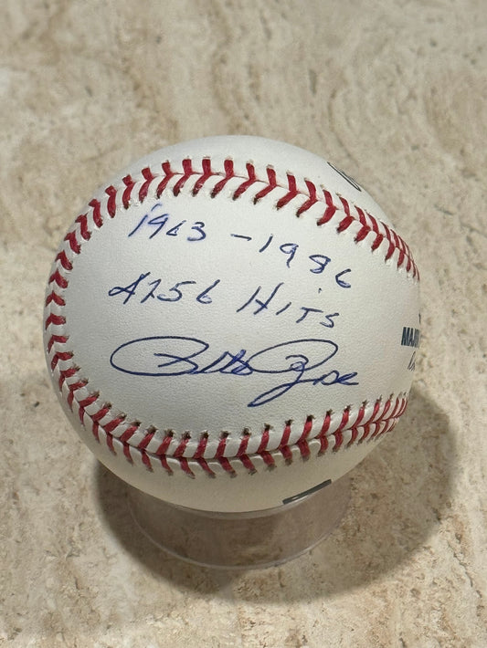 Rare Pete Rose Autographed Signed Inscribed "1963 - 1986" and "4256 Hits".